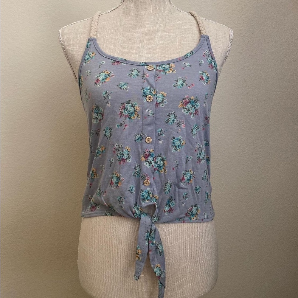 Love Culture Blue Floral Top